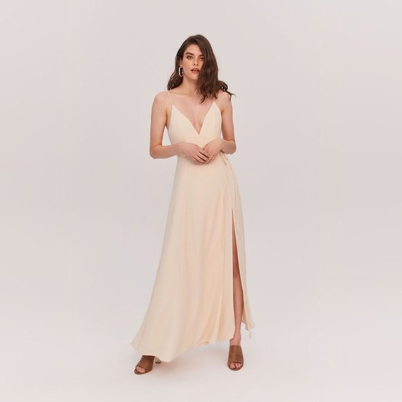 Fame and Partners Tilbury lilac maxi wrap gown - Picture 4 of 5